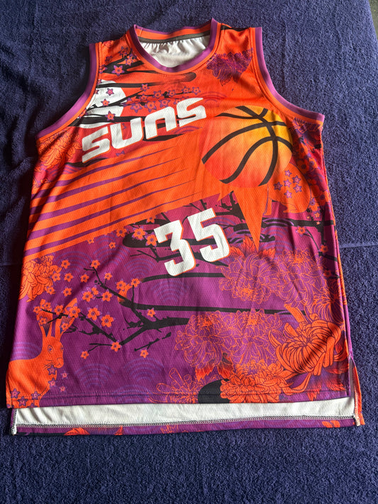 Phoenix Suns Fan NBA Basketball Vest Large Durant 35