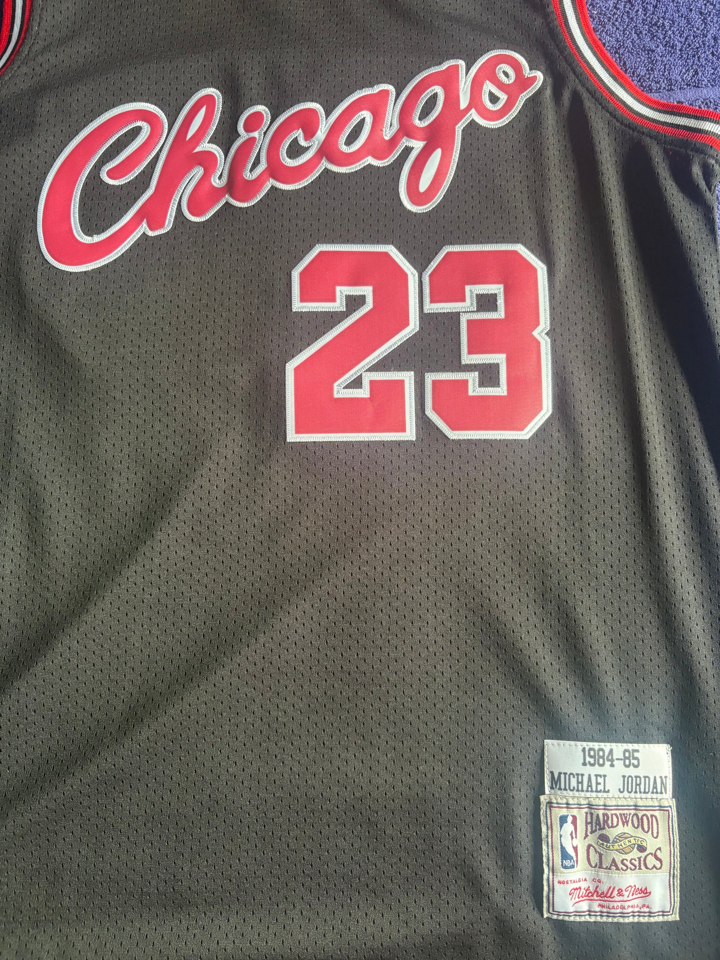 Chicago Bulls M&N NBA HardWood Classics Basketball Vest Large Jordan 23