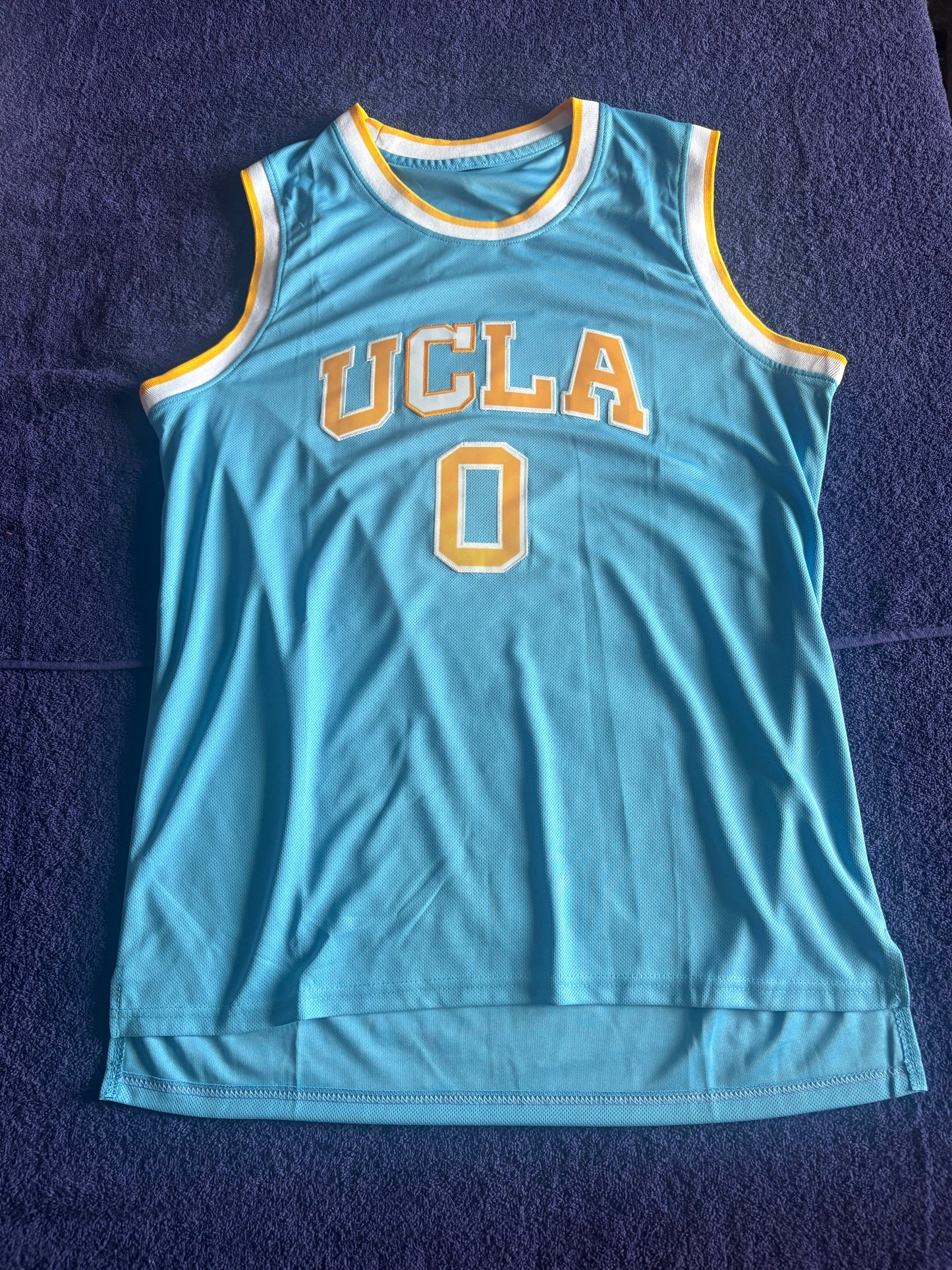 Retro Throwback NCAA Basketball Vest Large UCLA Bruins 0 Westbrook