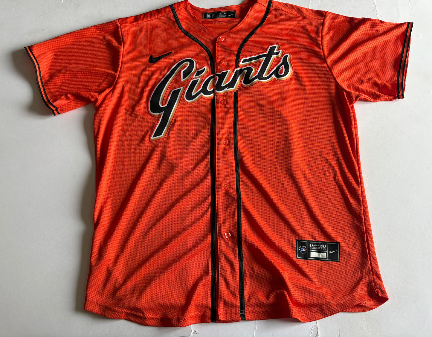 San Francisco Giants MLB Baseball Shirt Posey 28 XL Orange