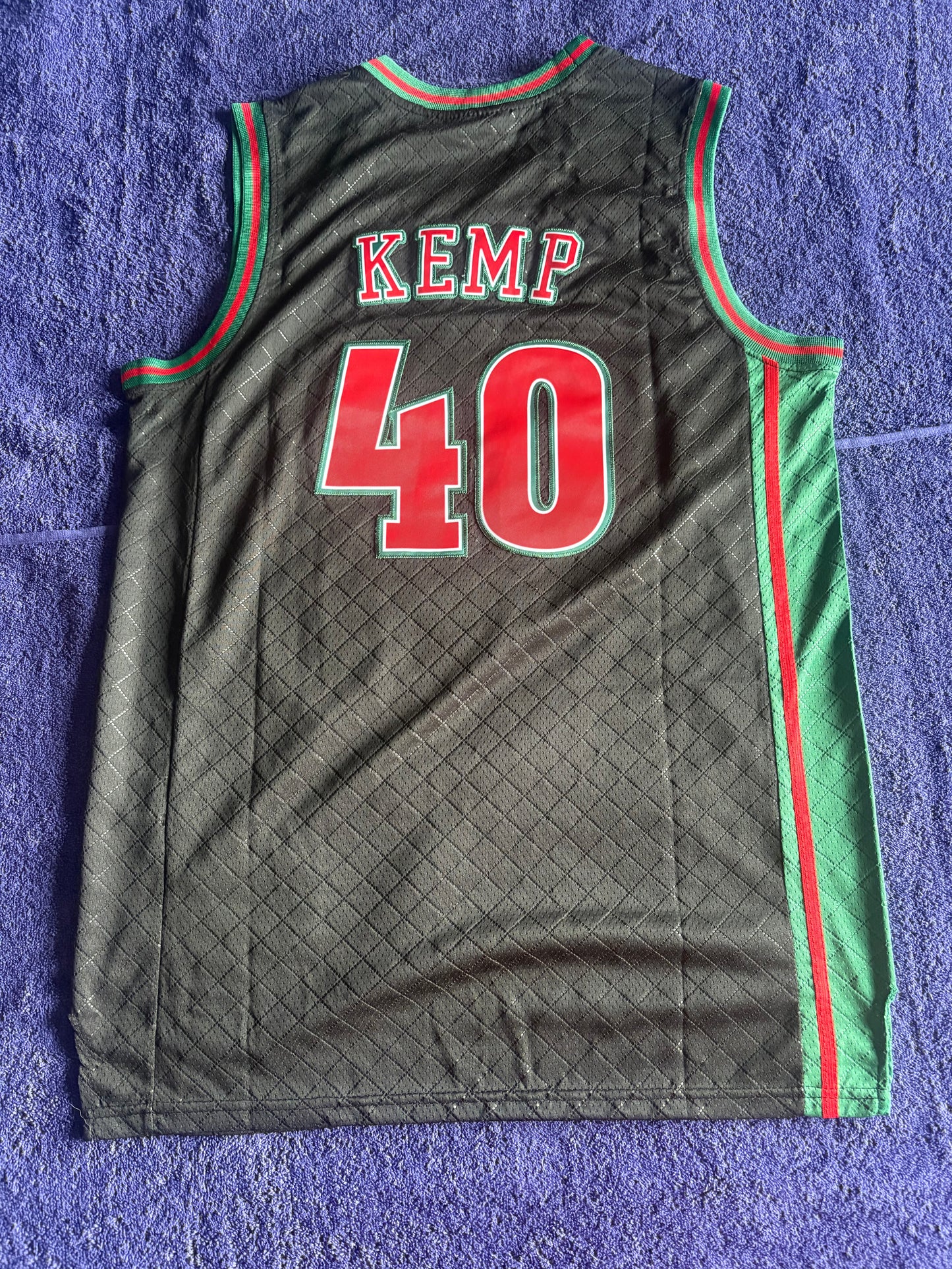 Seattle SuperSonics M&N NBA HardWood Classics Basketball Vest Large Kemp 40