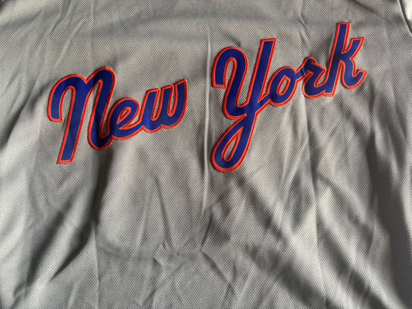 New York Mets MLB Baseball Shirt Large Lindor 12 Grey Cooperstown Collection
