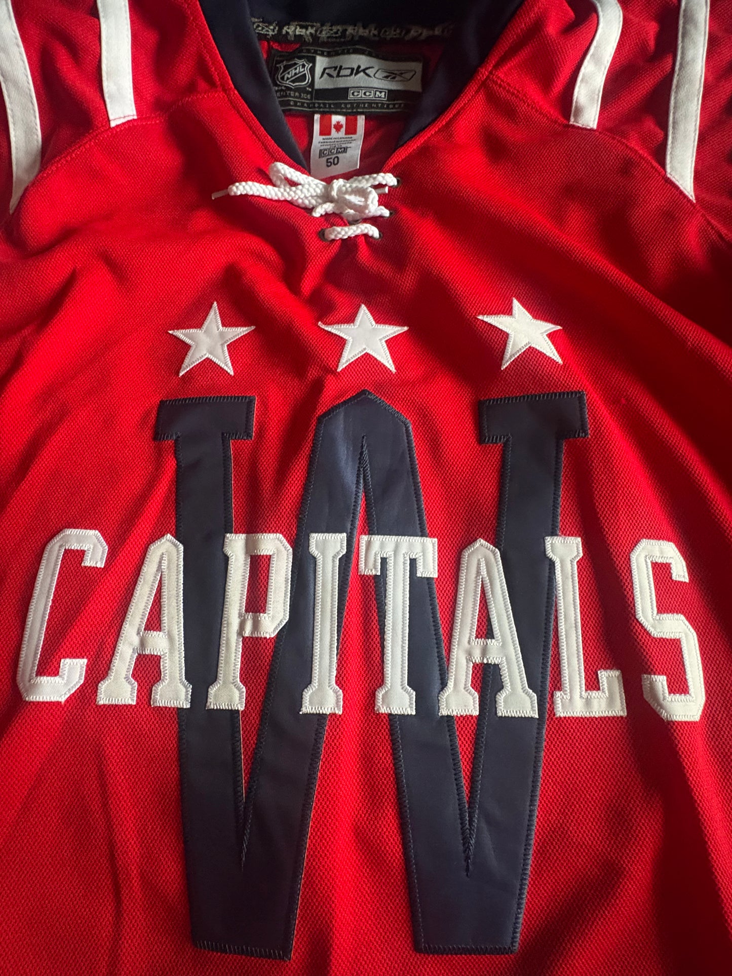 CCM Reebok Washington Capitals NHL Hockey Shirt Size 50 Kuznetsov 92