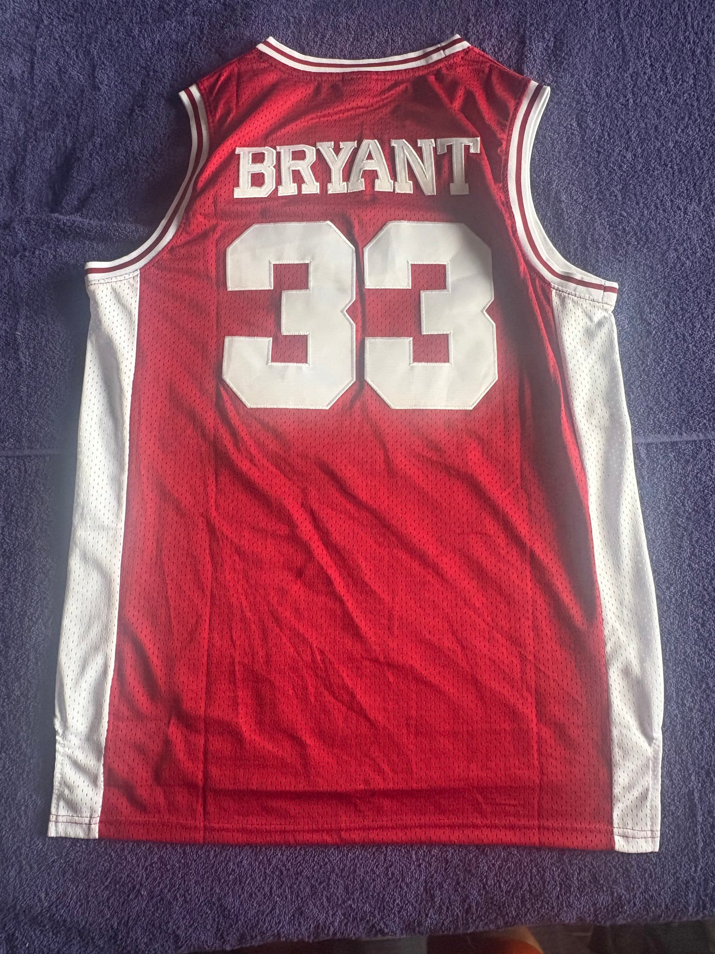 Retro Throwback NCAA Basketball Vest Large Lower Merrion 33 Bryant
