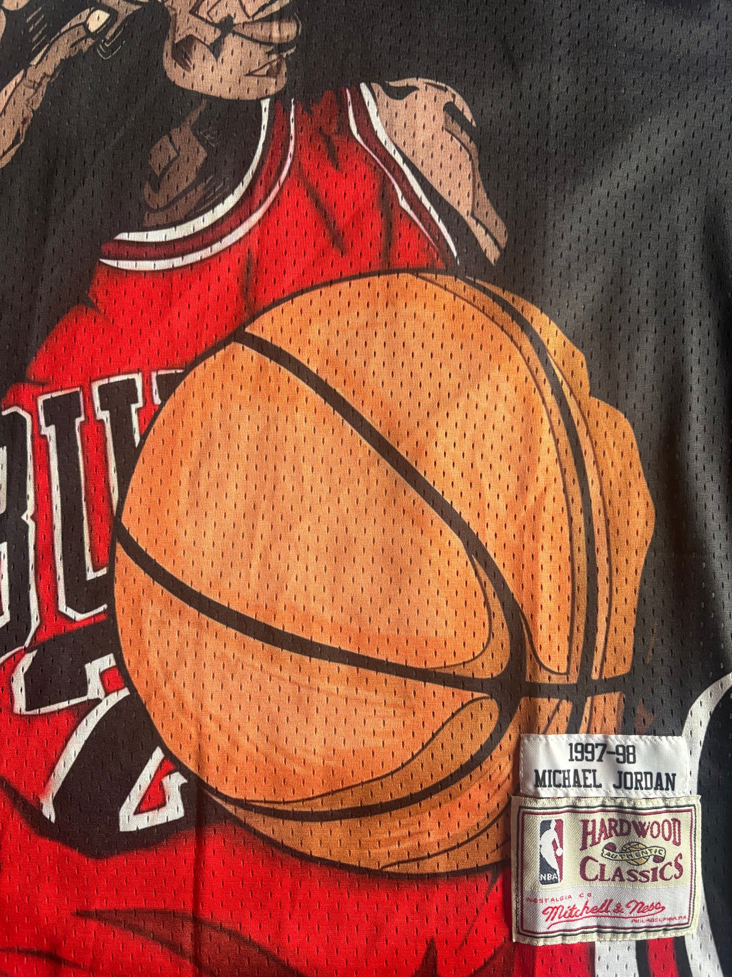 Chicago Bulls M&N NBA HardWood Classics Basketball Vest Large Jordan 23