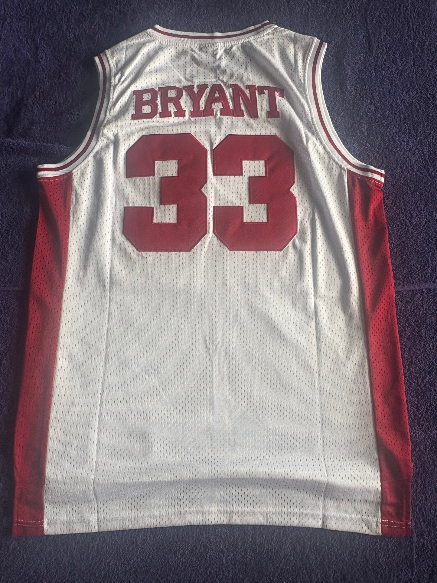 Retro Throwback NCAA Basketball Vest Large Lower Merrion 33 Bryant