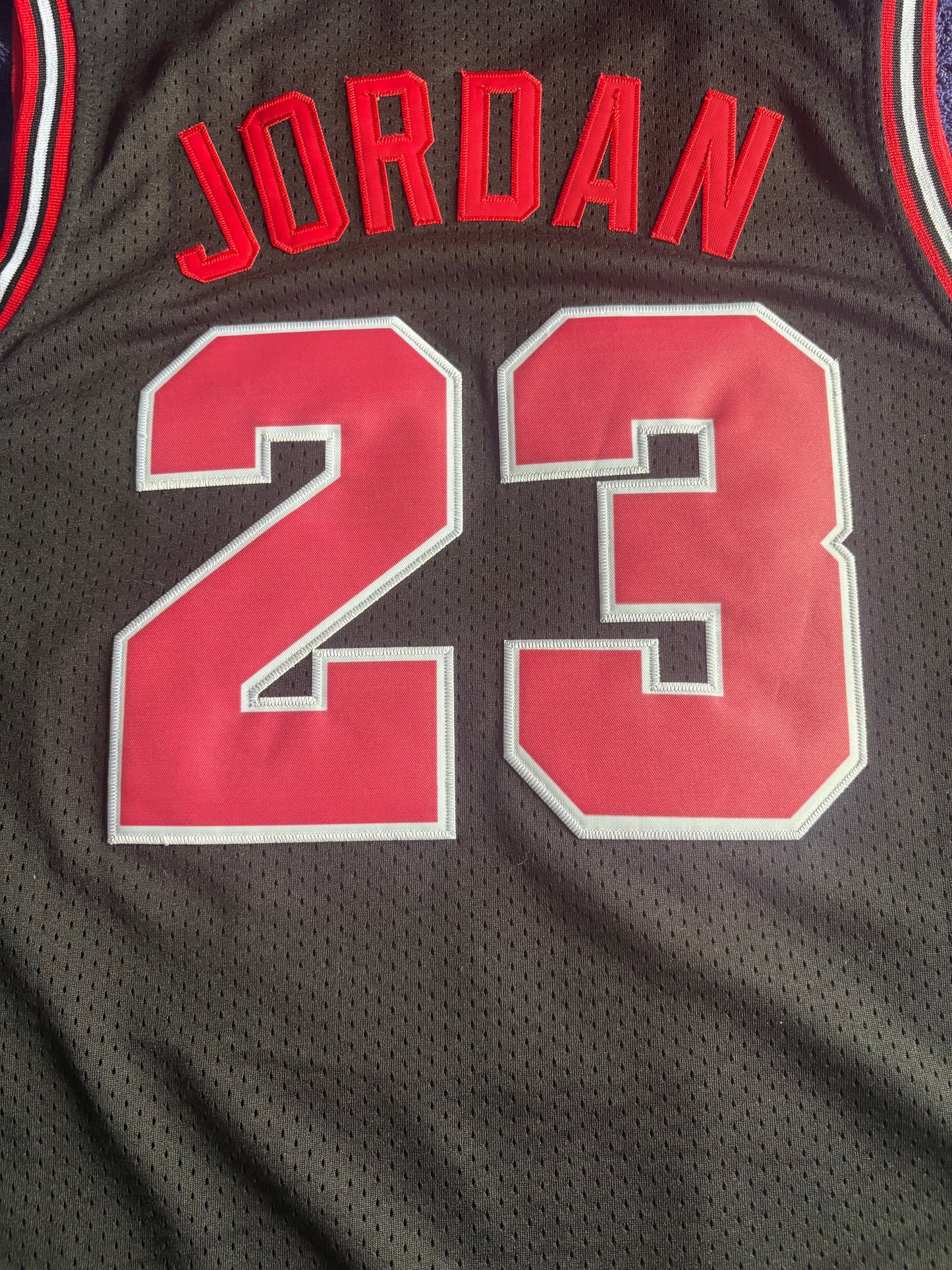Chicago Bulls M&N NBA HardWood Classics Basketball Vest Large Jordan 23