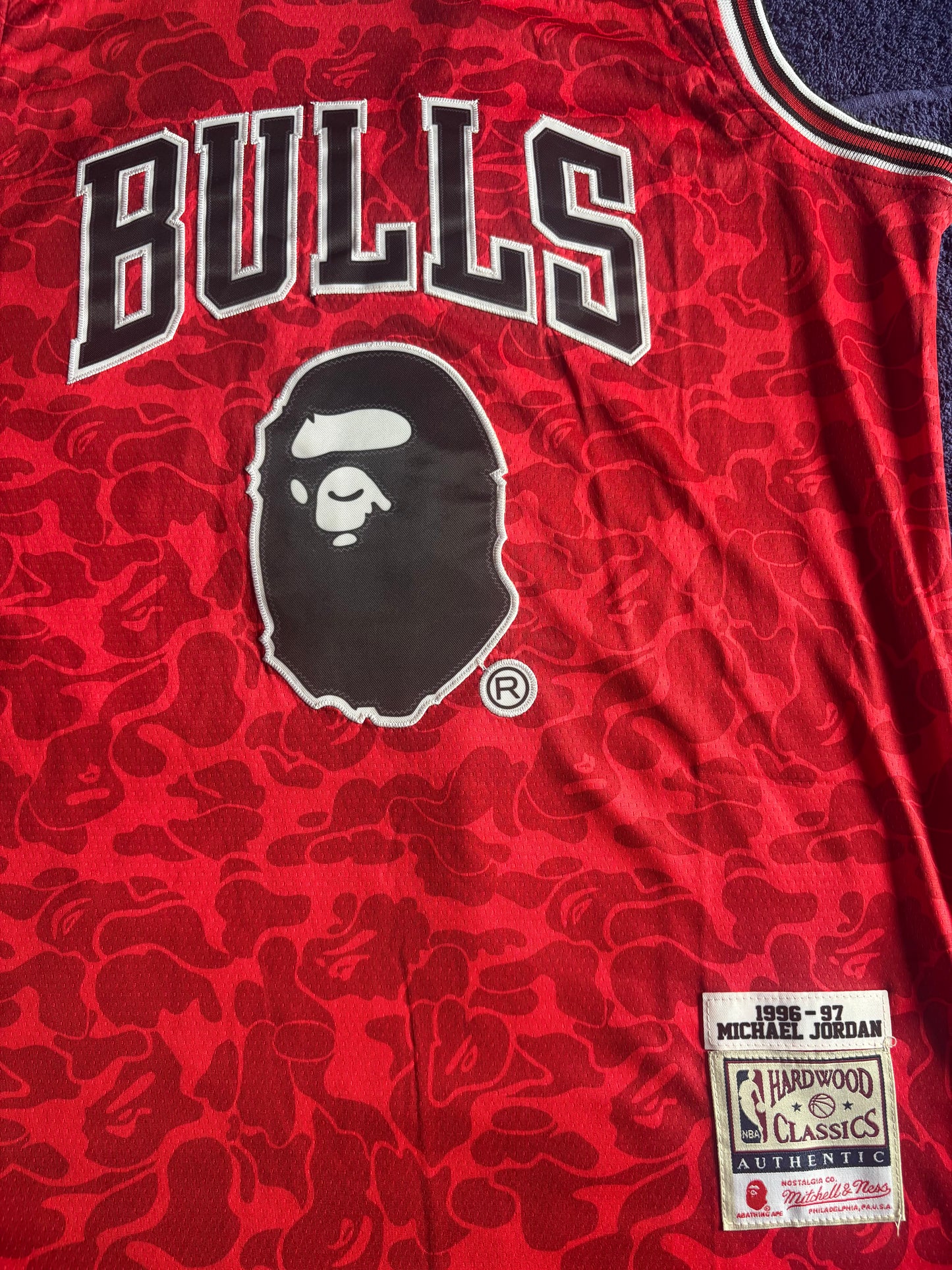 Chicago Bulls M&N NBA HardWood Classics Basketball Vest Large Jordan 23