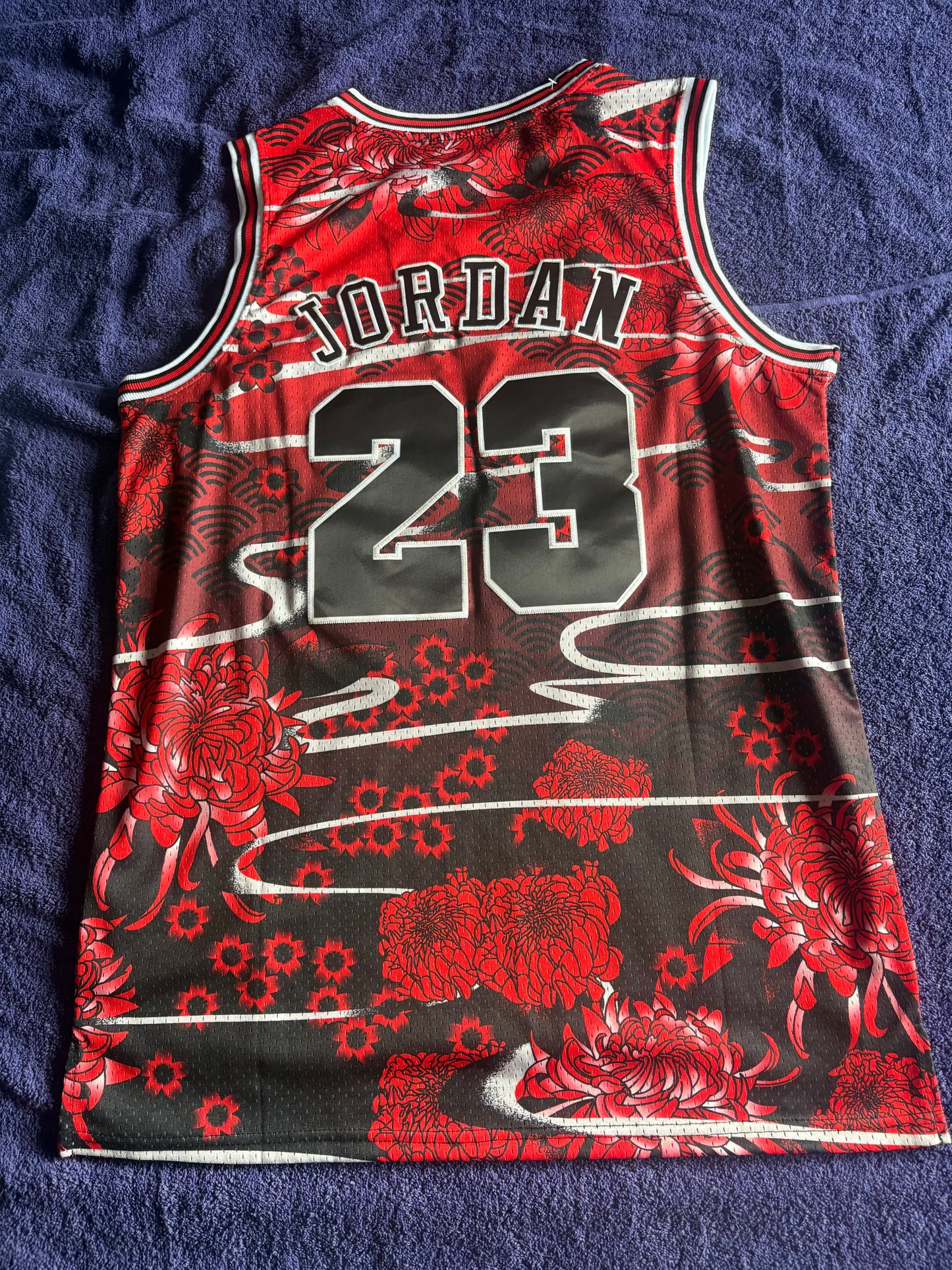 Chicago Bulls M&N NBA HardWood Classics Basketball Vest Large Jordan 23