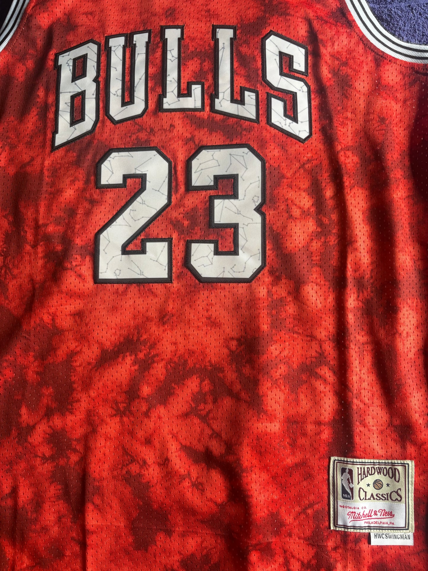 Chicago Bulls M&N NBA HardWood Classics Basketball Vest Large Jordan 23