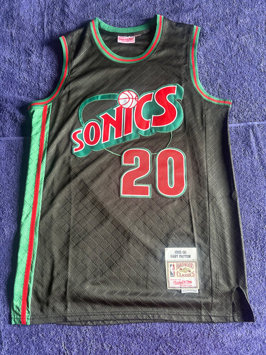 Seattle SuperSonics M&N NBA HardWood Classics Basketball Vest Large Payton 20