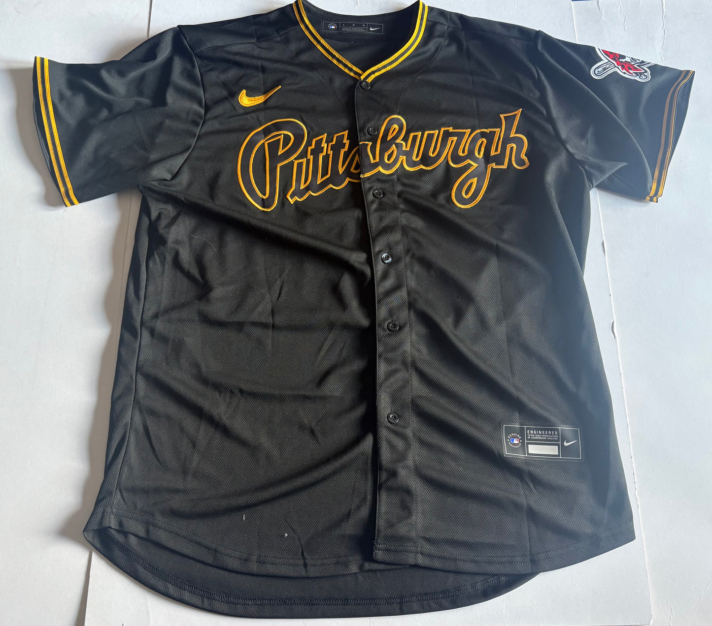 Pittsburgh Pirates Skenes MLB Baseball Shirt Black 30 Large