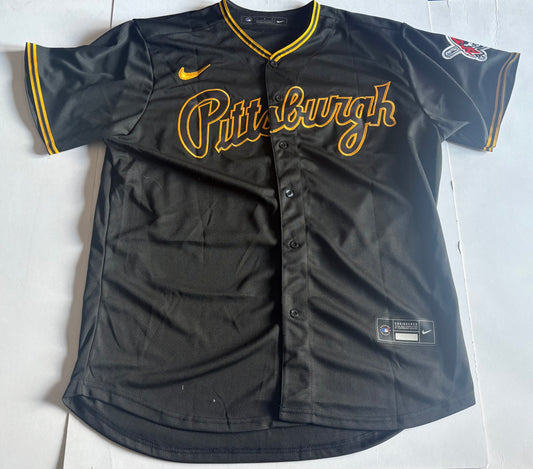 Pittsburgh Pirates Skenes MLB Baseball Shirt Black 30 Large