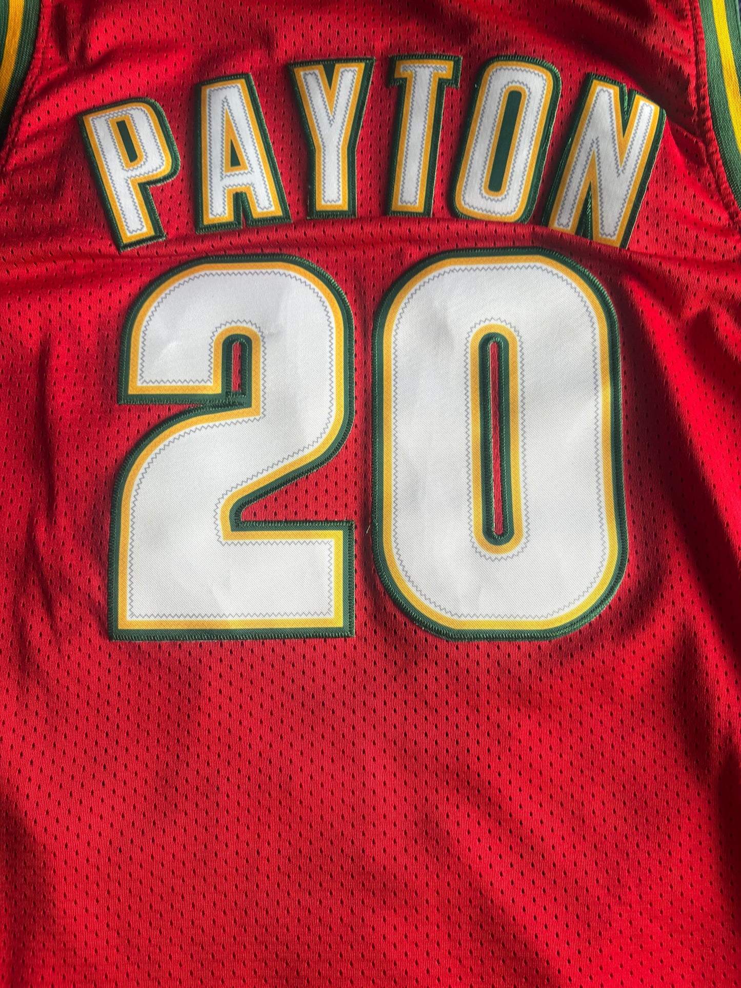 Seattle SuperSonics M&N NBA HardWood Classics Basketball Vest Large Payton 20