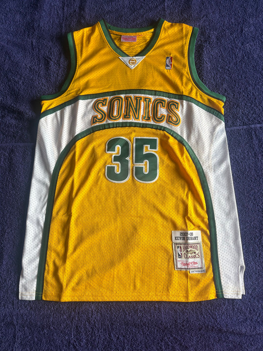 Seattle SuperSonics M&N NBA HardWood Classics Basketball Vest Large Durant 35