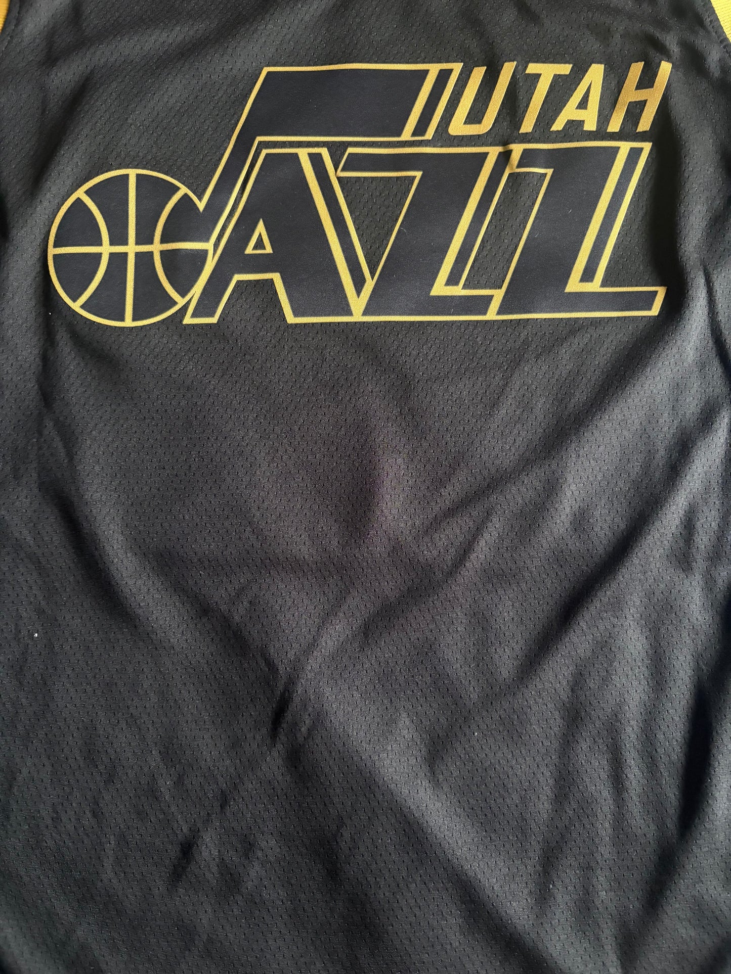 Utah Jazz Fan Retro NBA Basketball Vest Large Stockton 12