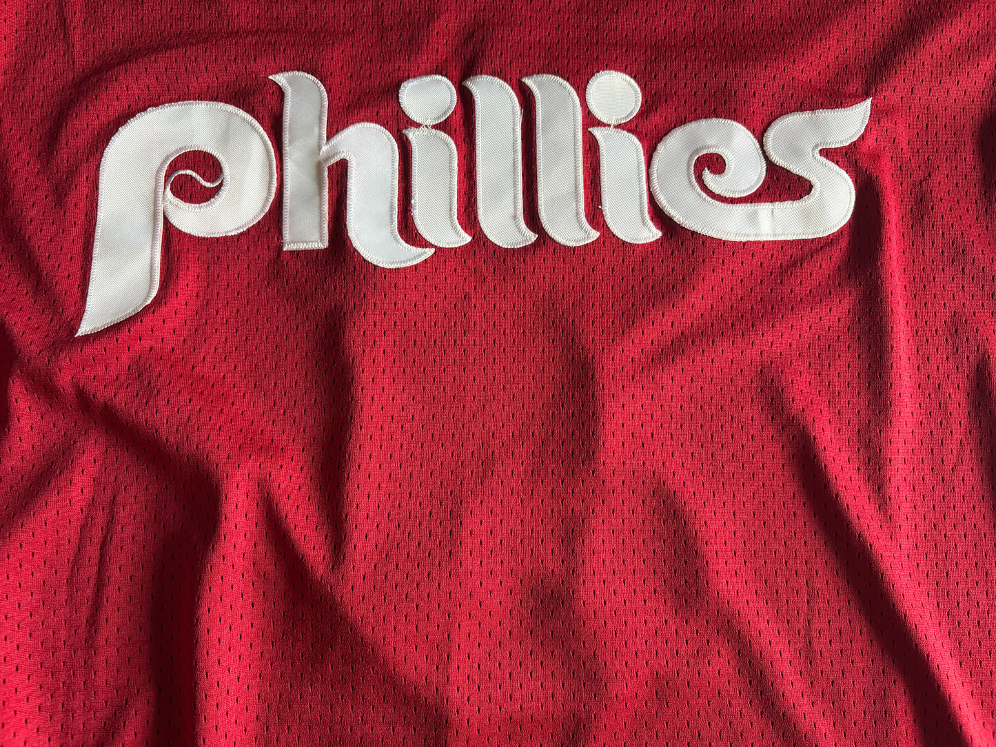 Philadelphia Phillies Harper MLB Baseball Shirt Red Cooperstown Collection 3 Large