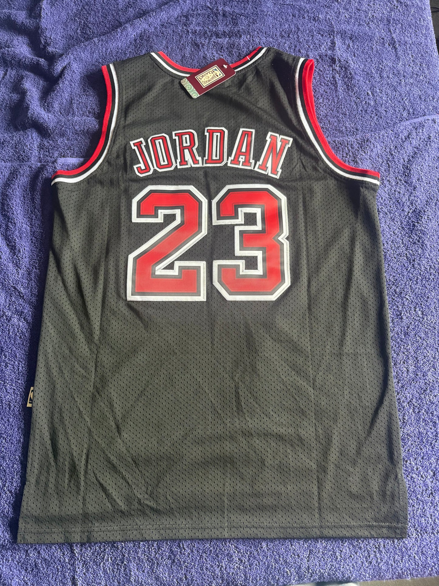 Chicago Bulls M&N NBA HardWood Classics Basketball Vest Large Jordan 23
