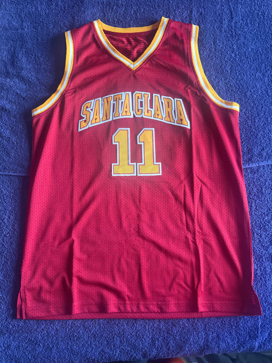 Retro Throwback NCAA Basketball Vest Large Santa Clara 11 Nash