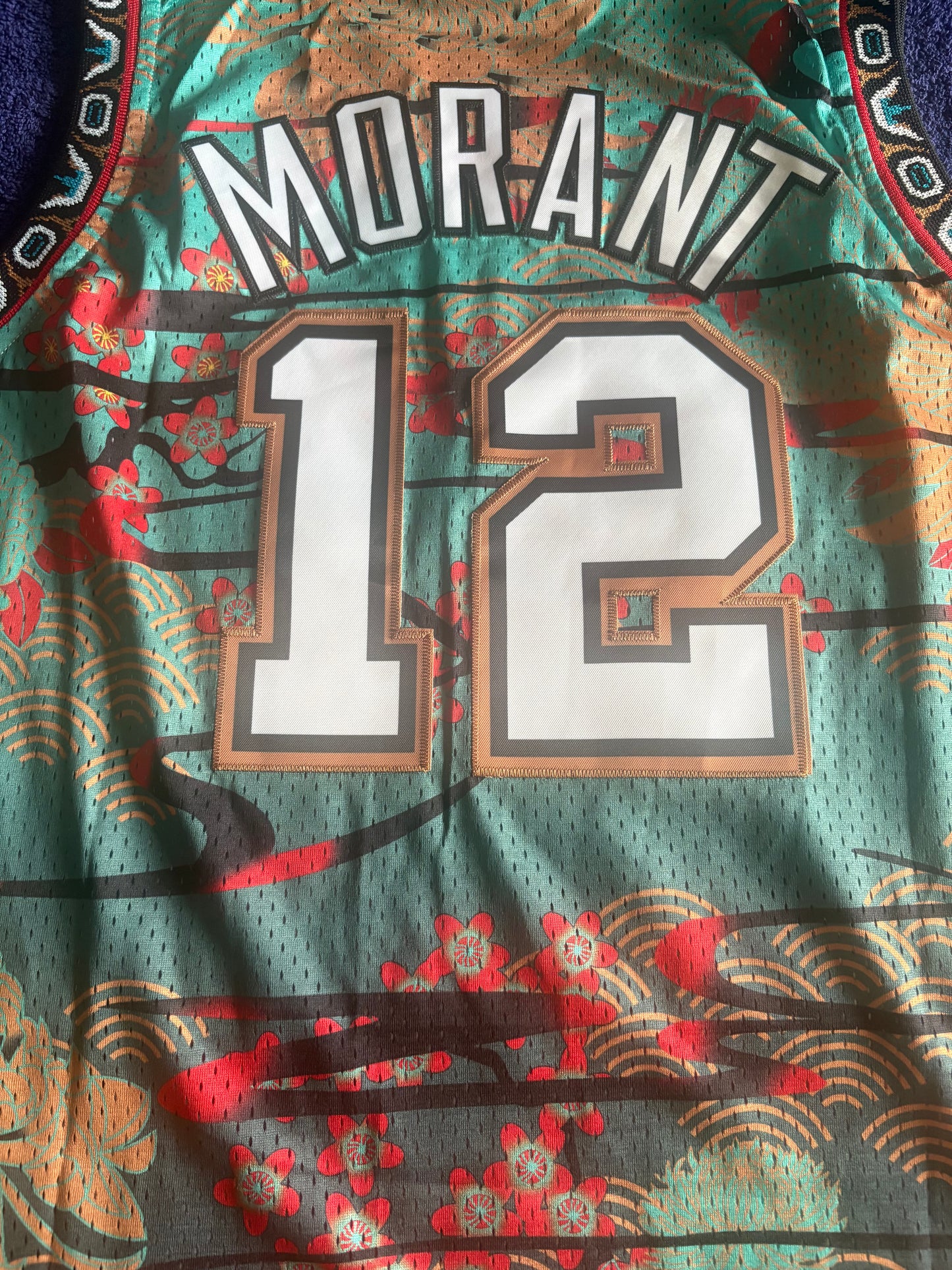 Memphis/Vancouver Grizzlies M&N NBA HardWood Classics Basketball Vest Large Morant 12