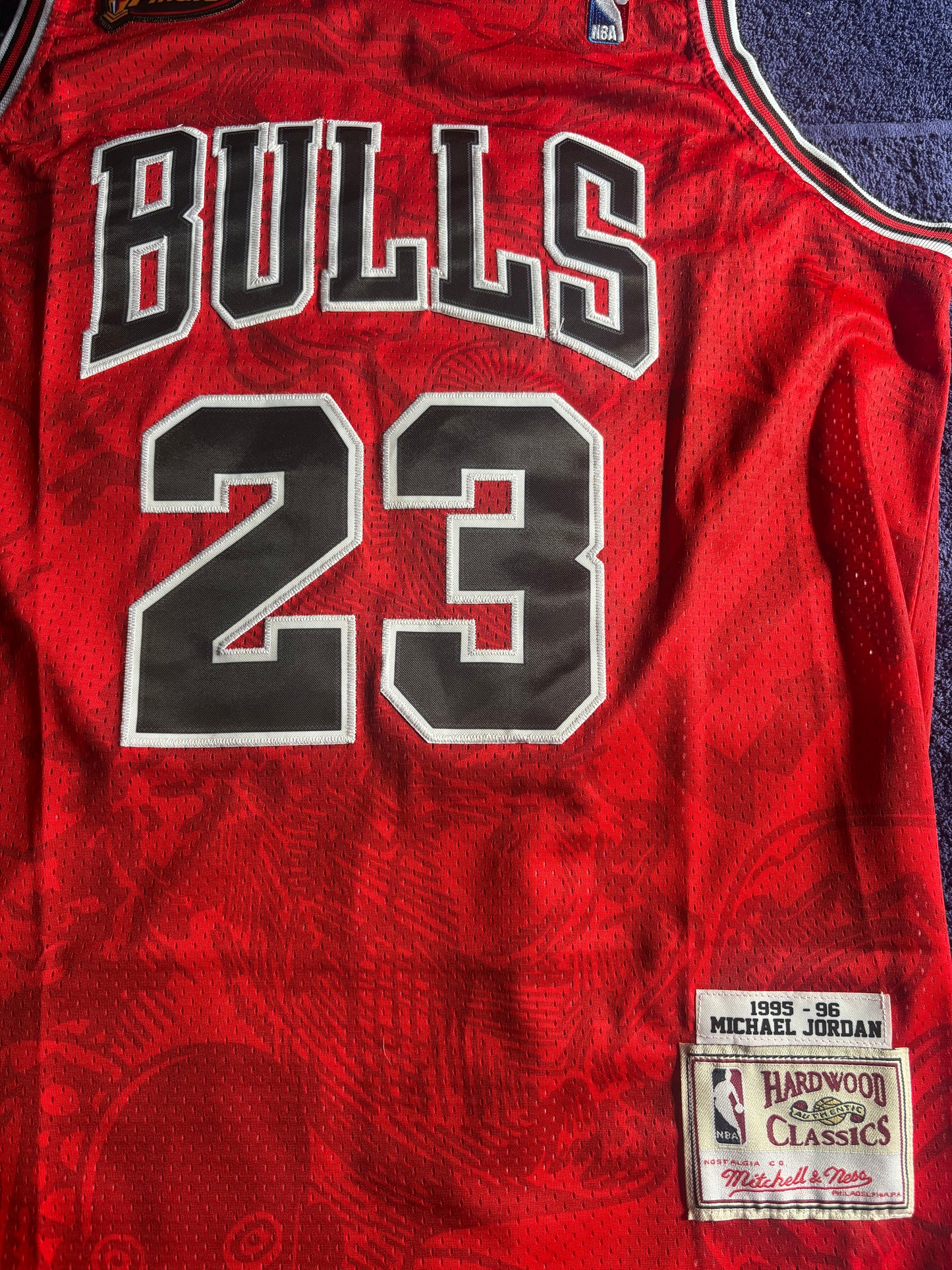 Chicago Bulls M&N NBA HardWood Classics Basketball Vest Large Jordan 23