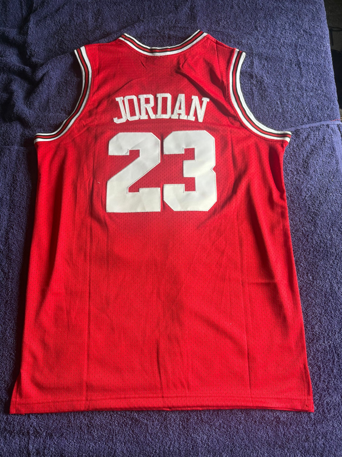 Chicago Bulls M&N NBA HardWood Classics Basketball Vest Large Jordan 23