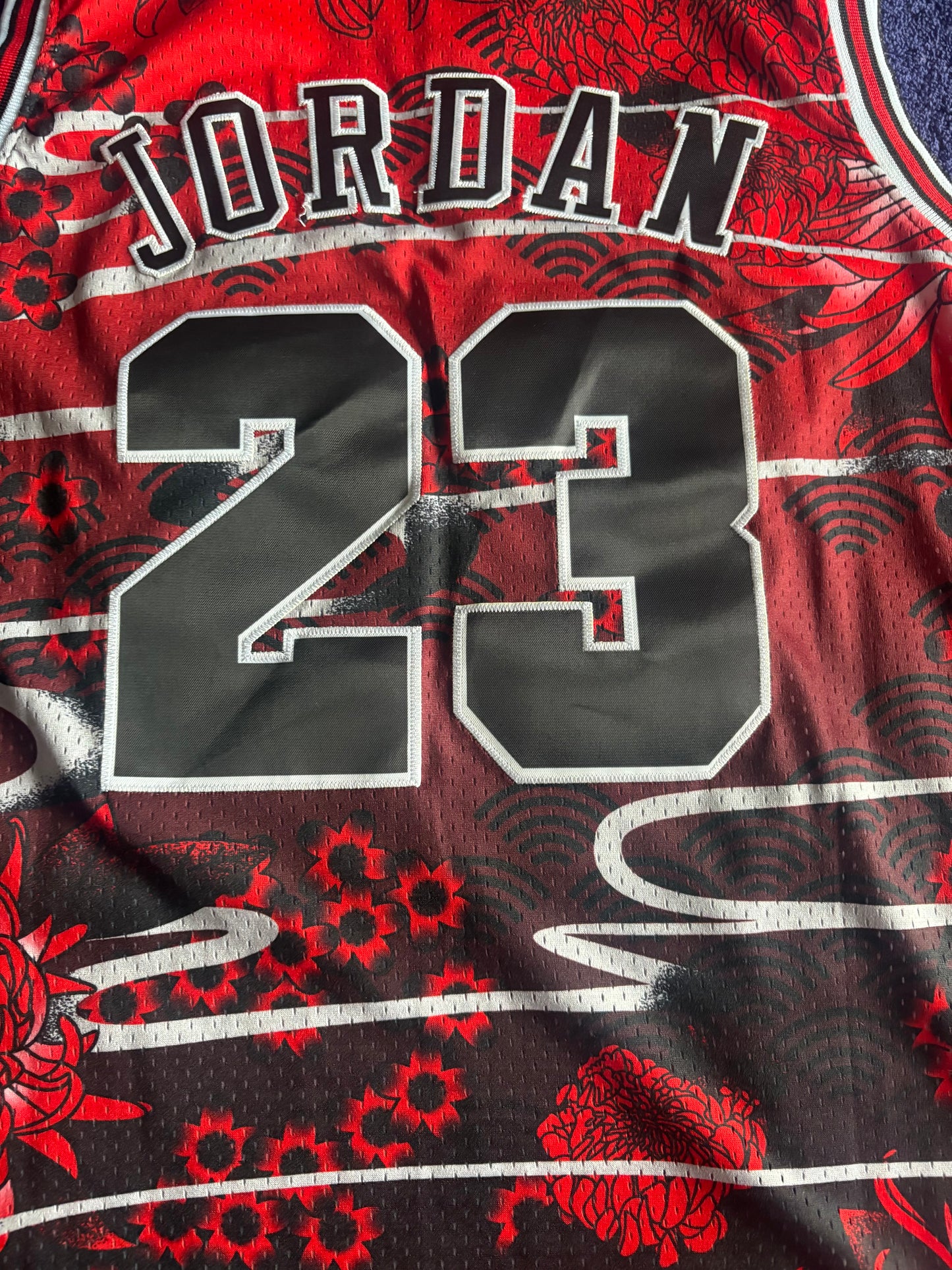 Chicago Bulls M&N NBA HardWood Classics Basketball Vest Large Jordan 23