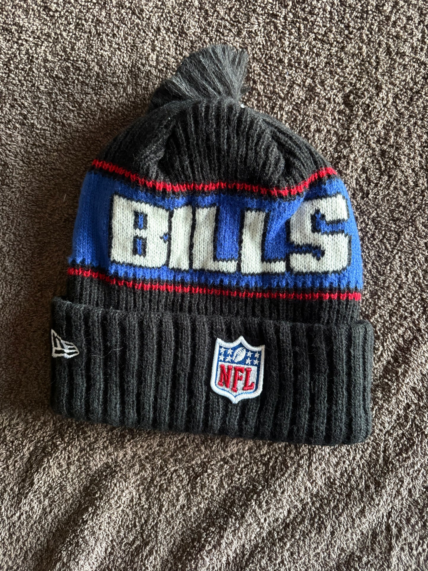 Buffalo Bills NFL Bobble Beanie Multi Colour With Tags on