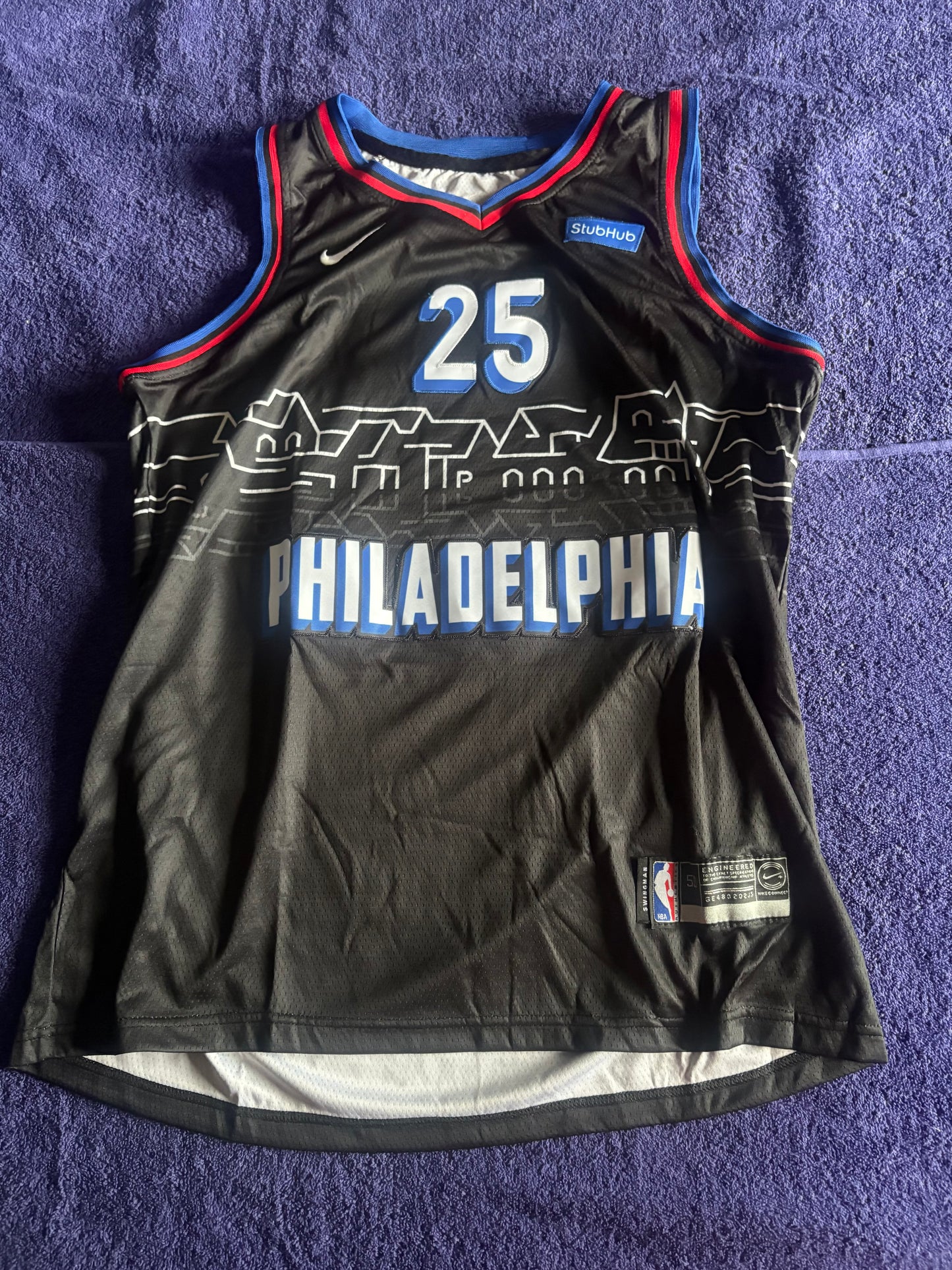 Philadelphia 76ers Fan NBA Basketball Vest Size 50 Simmons 25