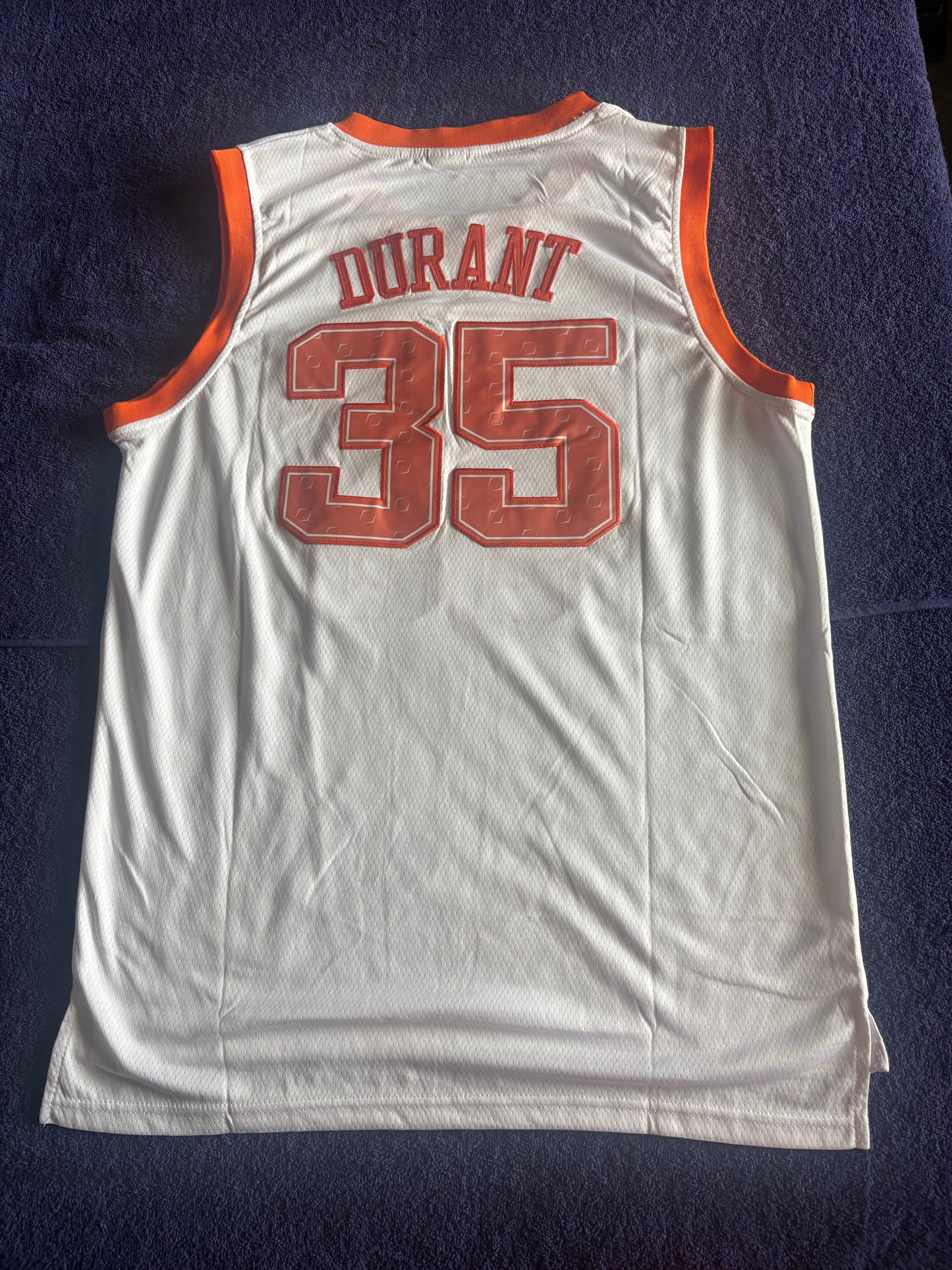 Retro Throwback NCAA Basketball Vest Large Texas Longhorn 35 Durant