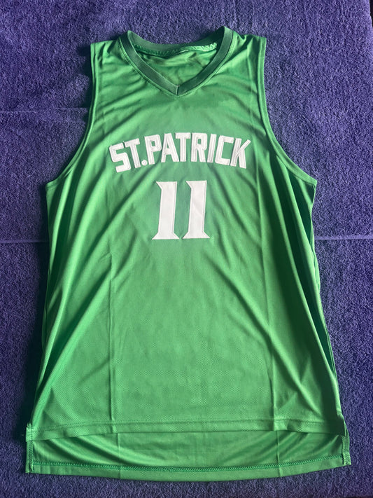 Retro Throwback NCAA Basketball Vest Large St Patrick 11