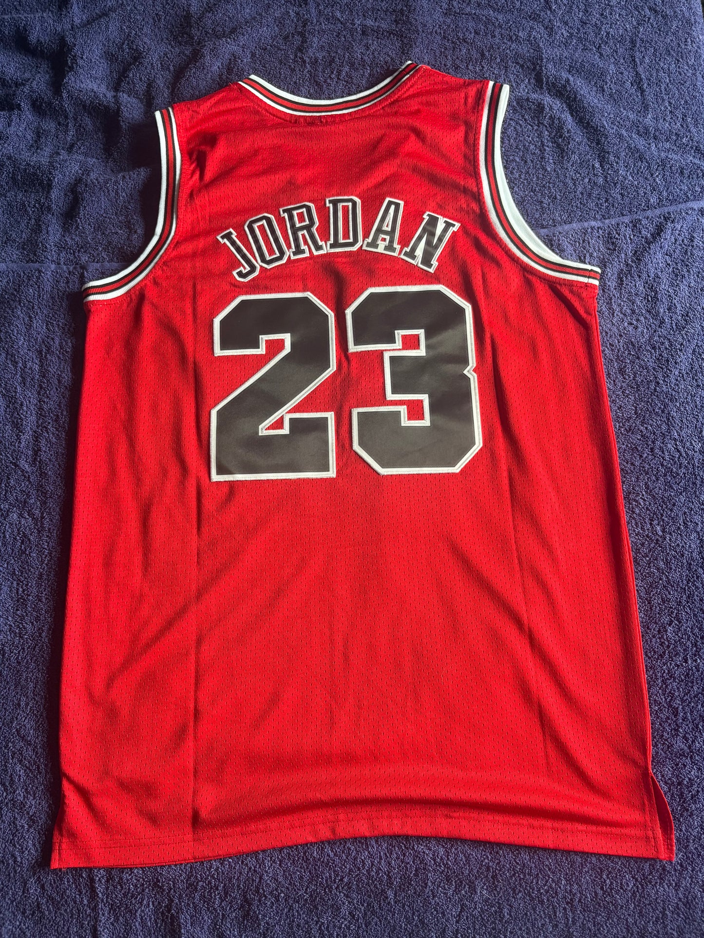 Chicago Bulls M&N NBA HardWood Classics Basketball Vest Large Jordan 23