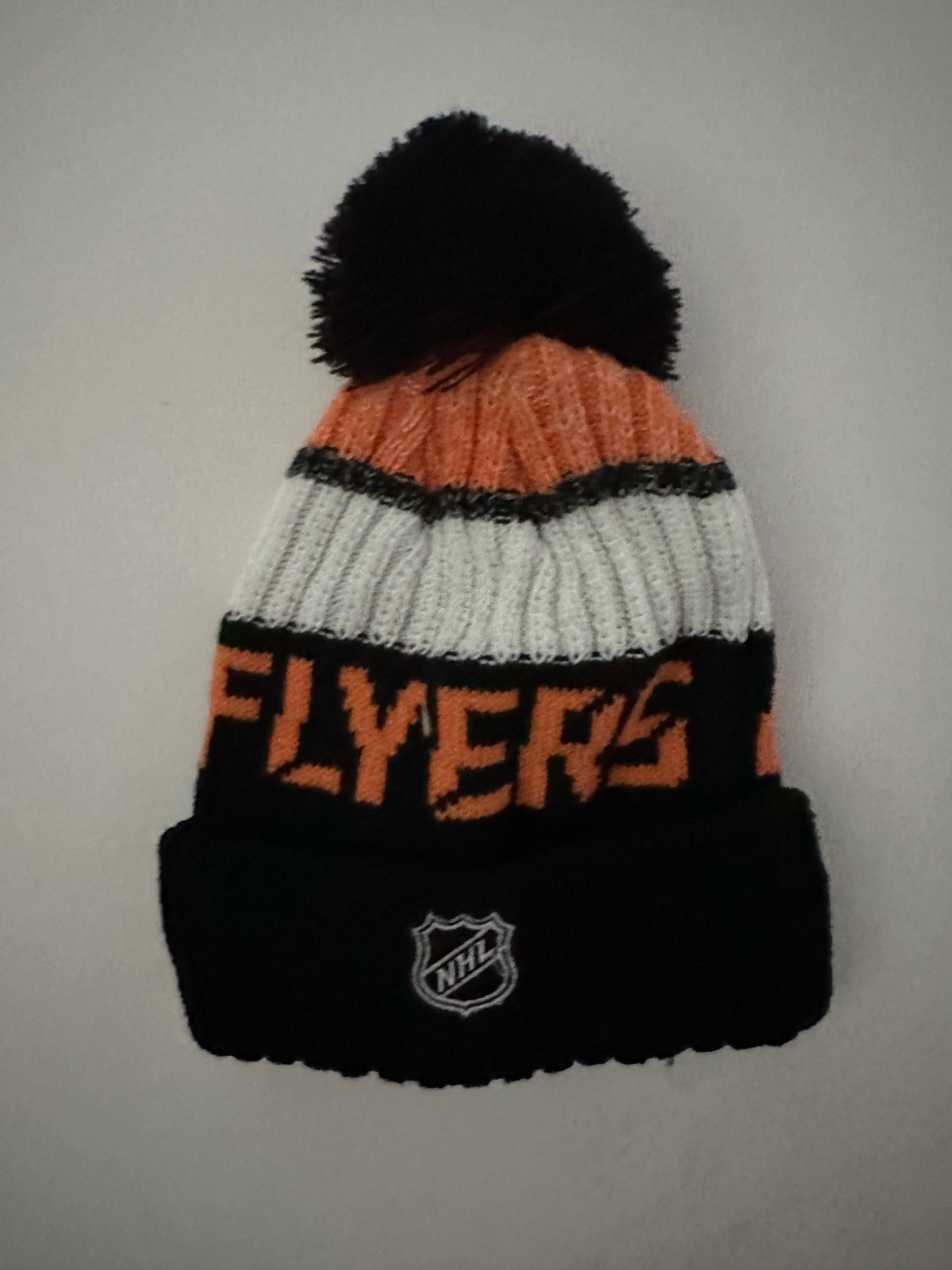 Philadelphia Flyers NHL Bobble Beanie Multi Colour With Tags on