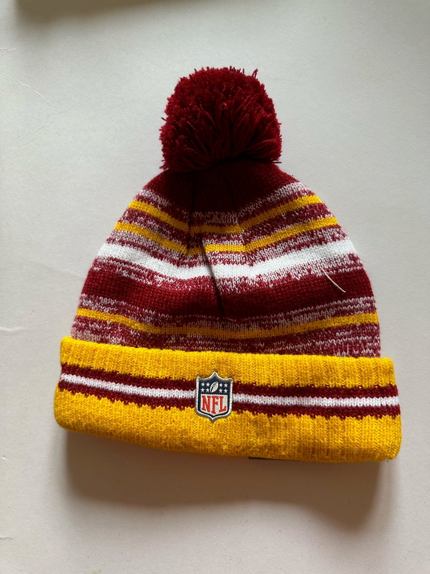Washington Commanders NFL Bobble Beanie Multi Colour With Tags on