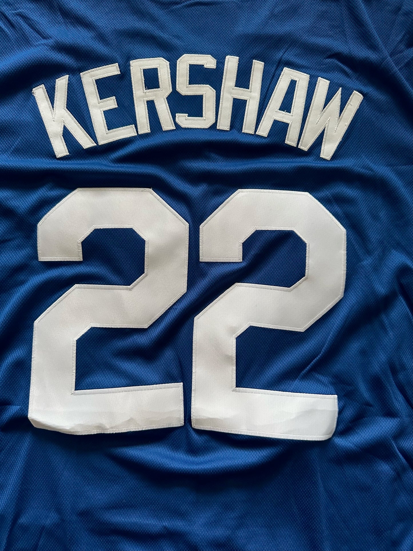 Los Angeles LA Dodgers MLB Baseball Shirt Large Kershaw 22 Blue