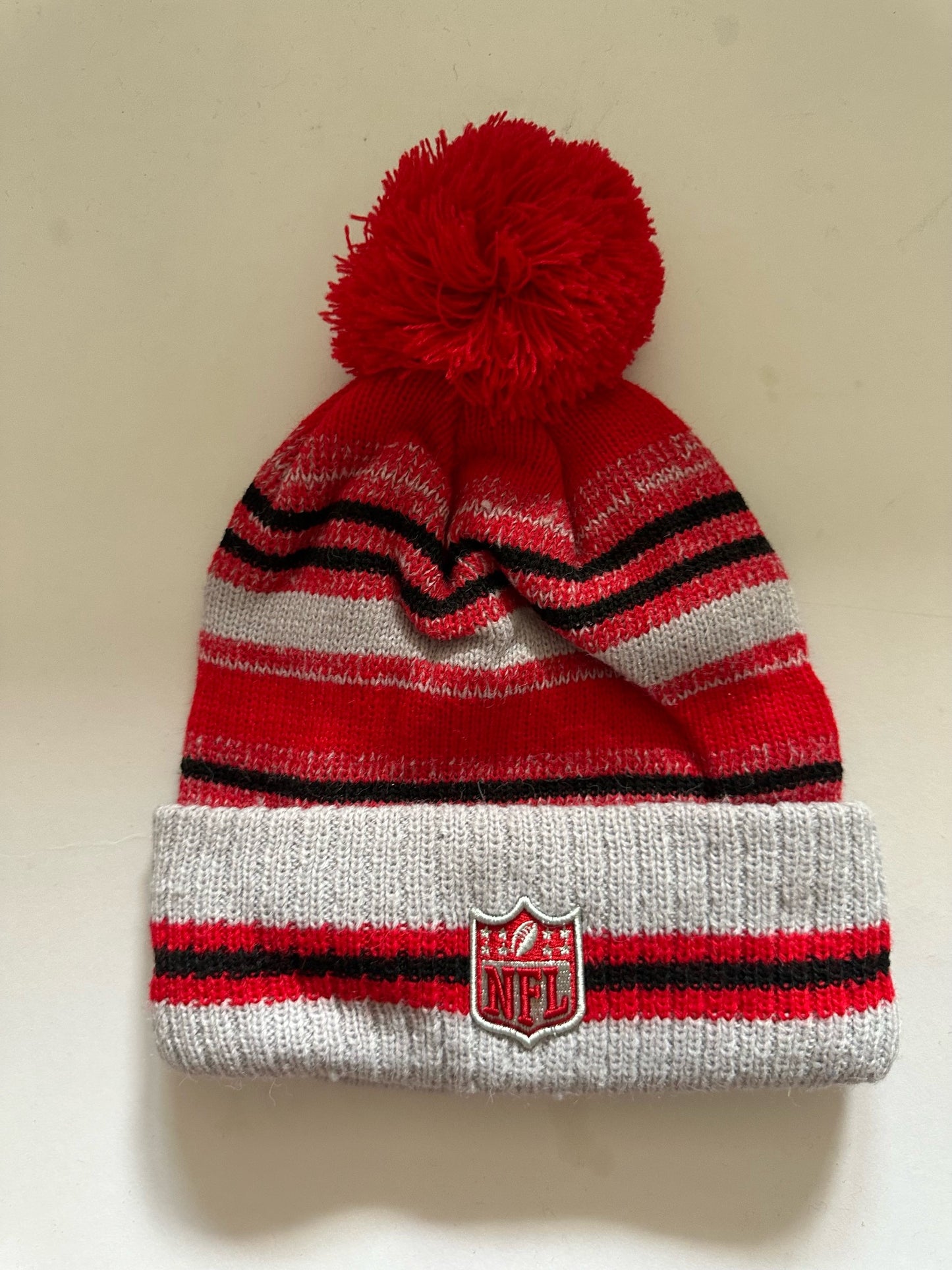 Kansas City Chiefs NFL Bobble Beanie Multi Colour With Tags on