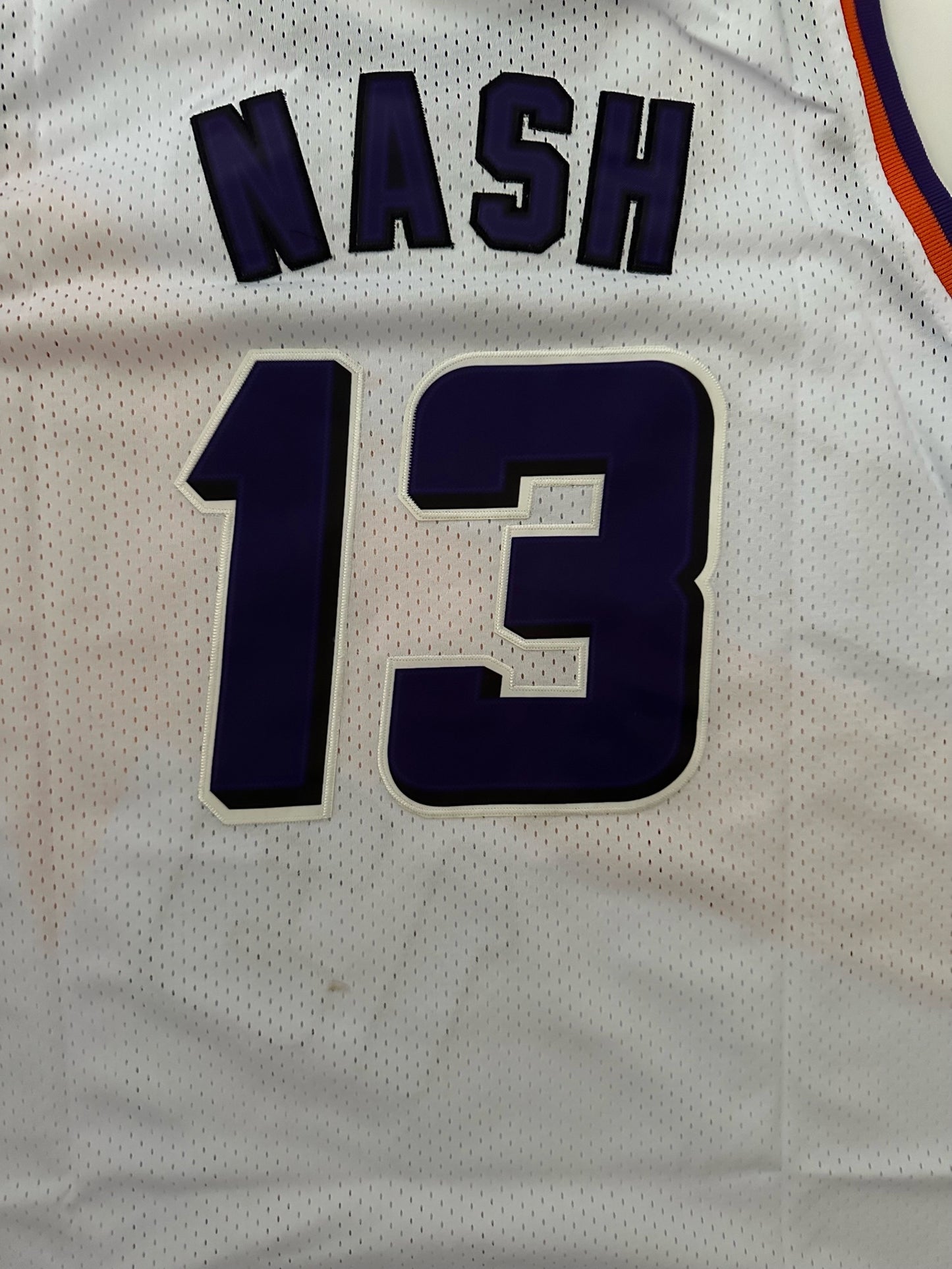 Phoenix Suns NBA Hardwood Classics Basketball Vest Large Nash 13 White