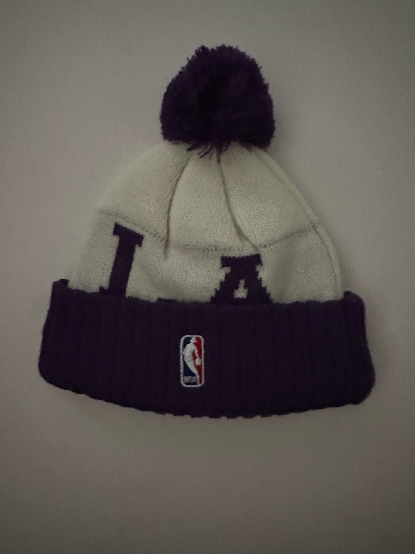 Los Angeles LA Lakers NBA Bobble Beanie Multi Colour With Tags on