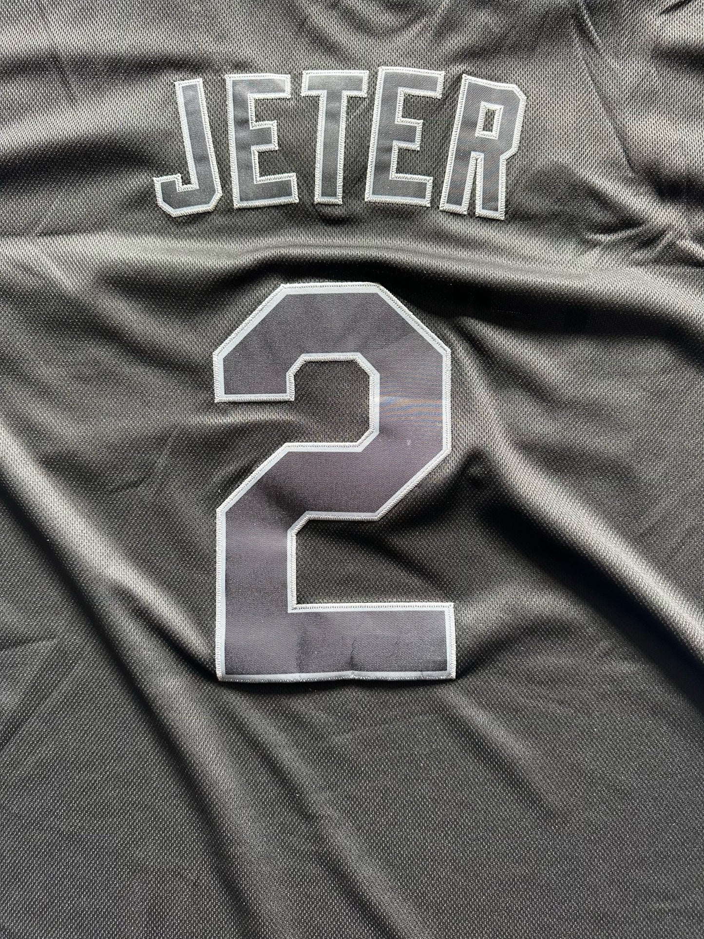 New York Yankees MLB Baseball Shirt Large Jeter 2 Black