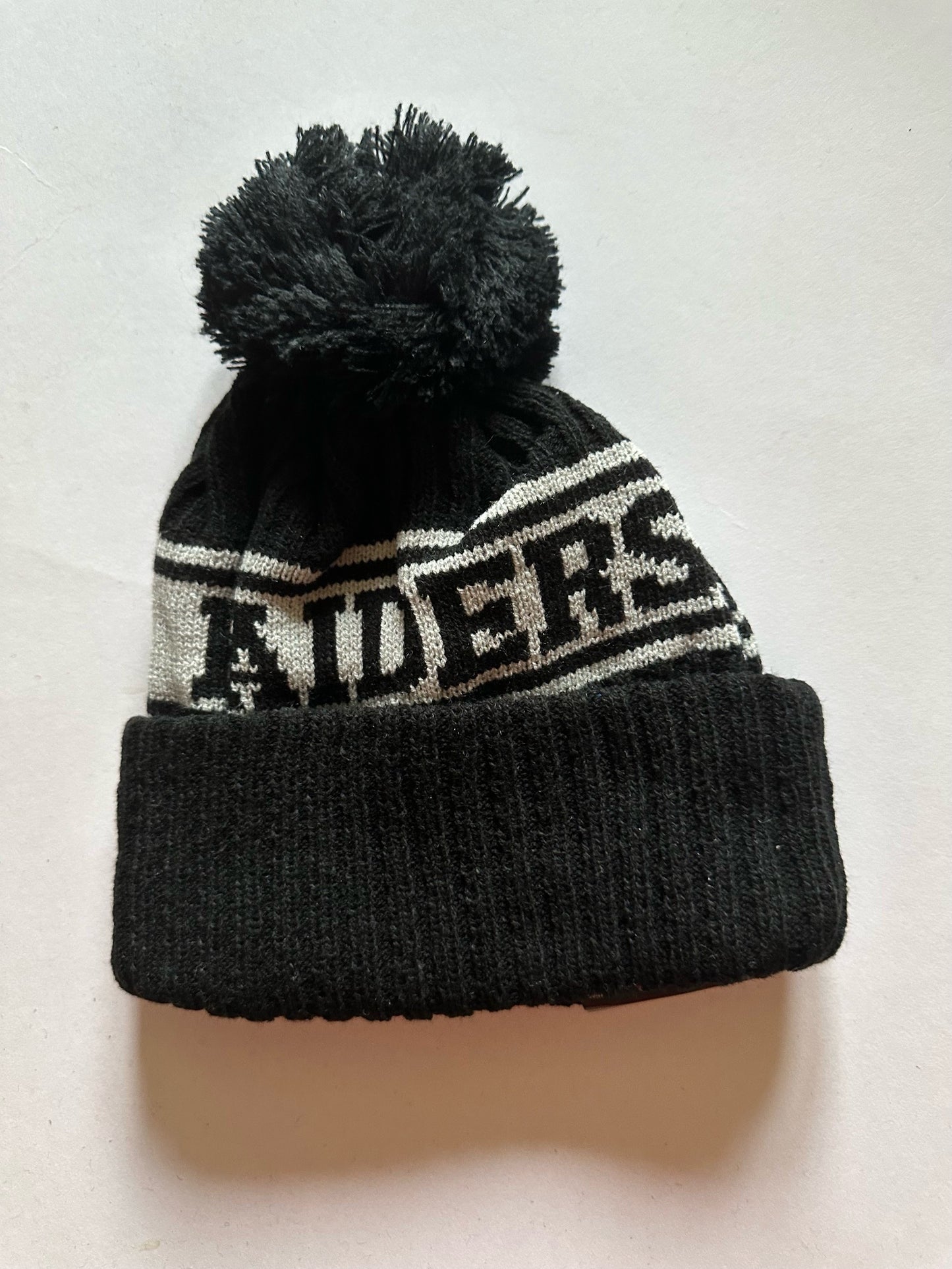 Las Vegas Raiders NFL Bobble Beanie Multi Colour With Tags on
