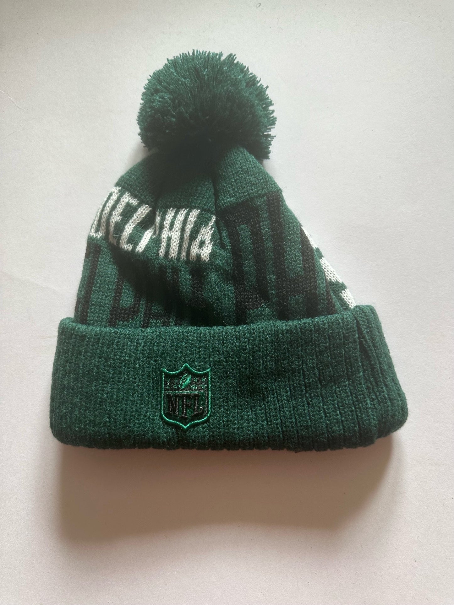 Philadelphia Eagles NFL Bobble Beanie Multi Colour With Tags on