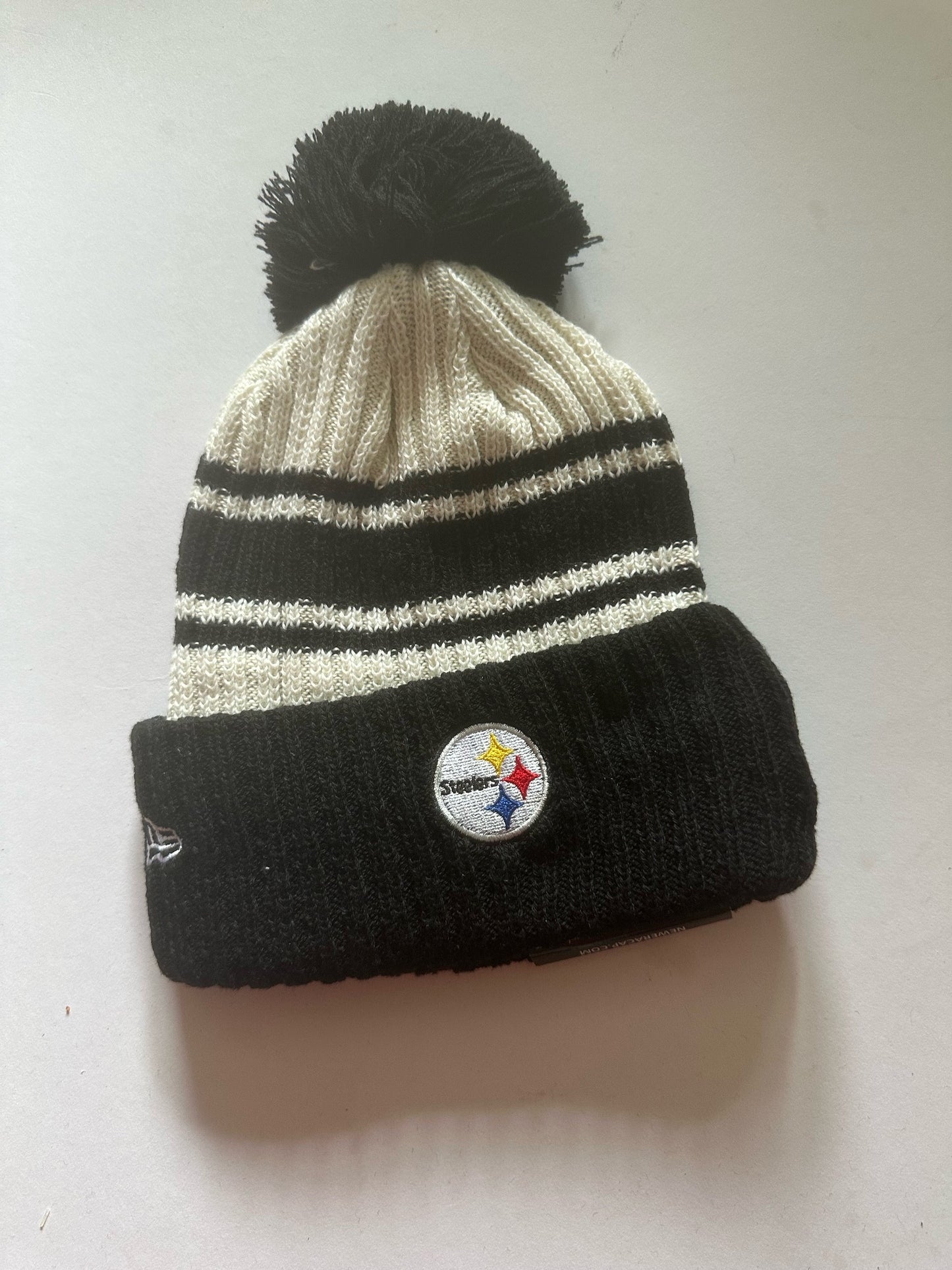 Pittsburgh Steelers NFL Bobble Beanie Multi Colour With Tags on