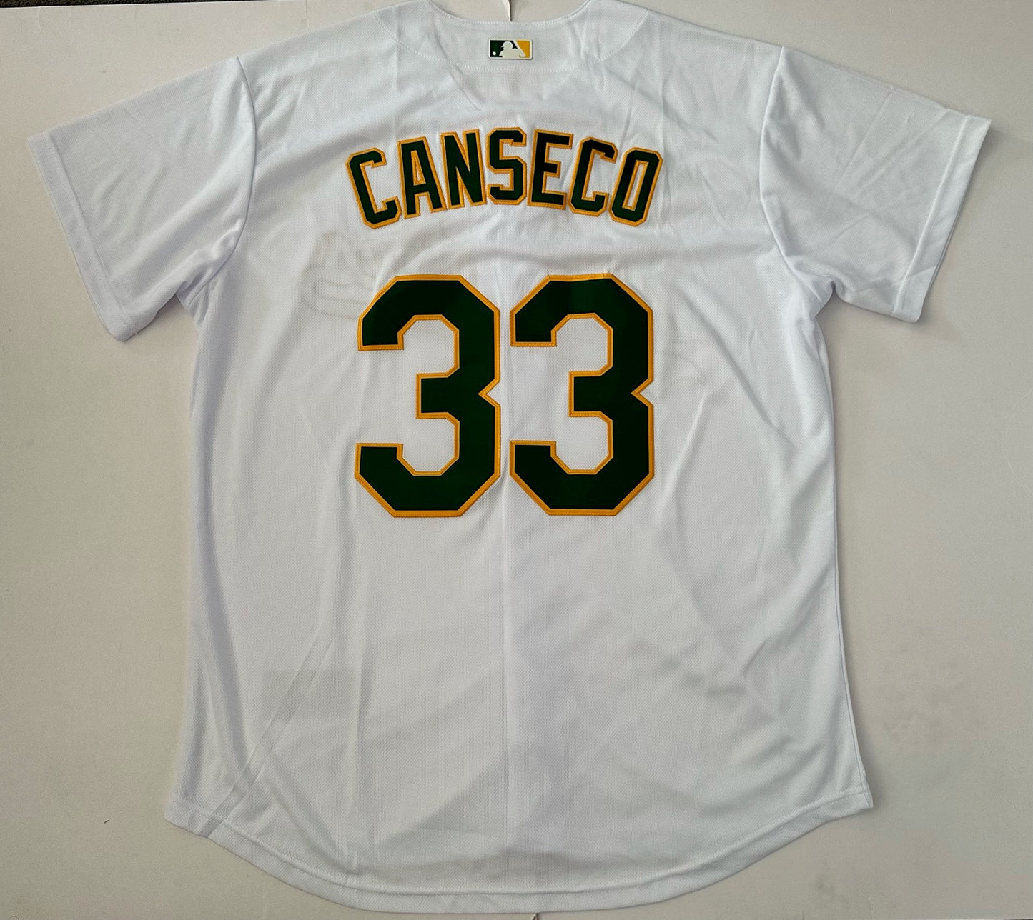 Oakland A's Athletics MLB Baseball Shirt Large Canseco 33 White