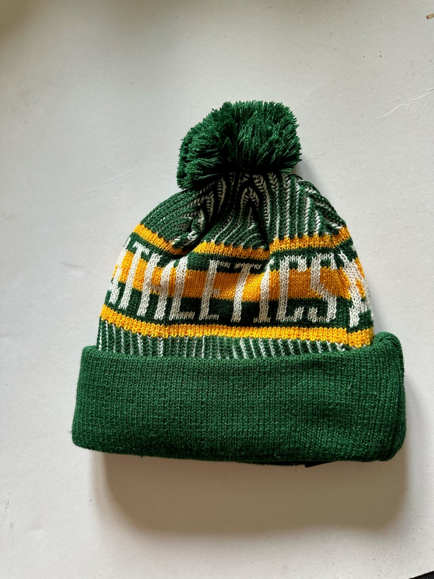 Oakland A's Athletics MLB Bobble Beanie Multi Colour With Tags on