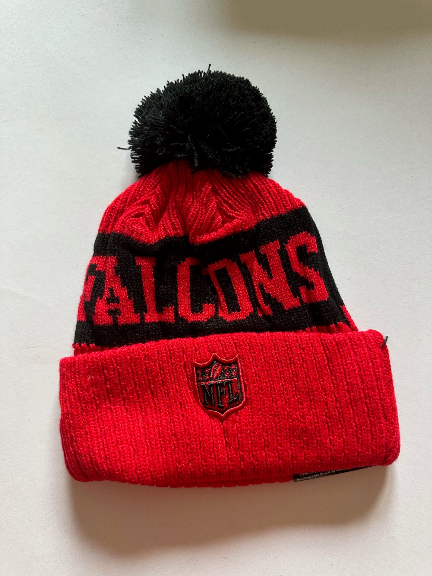 Atlanta Falcons NFL Bobble Beanie Multi Colour With Tags on