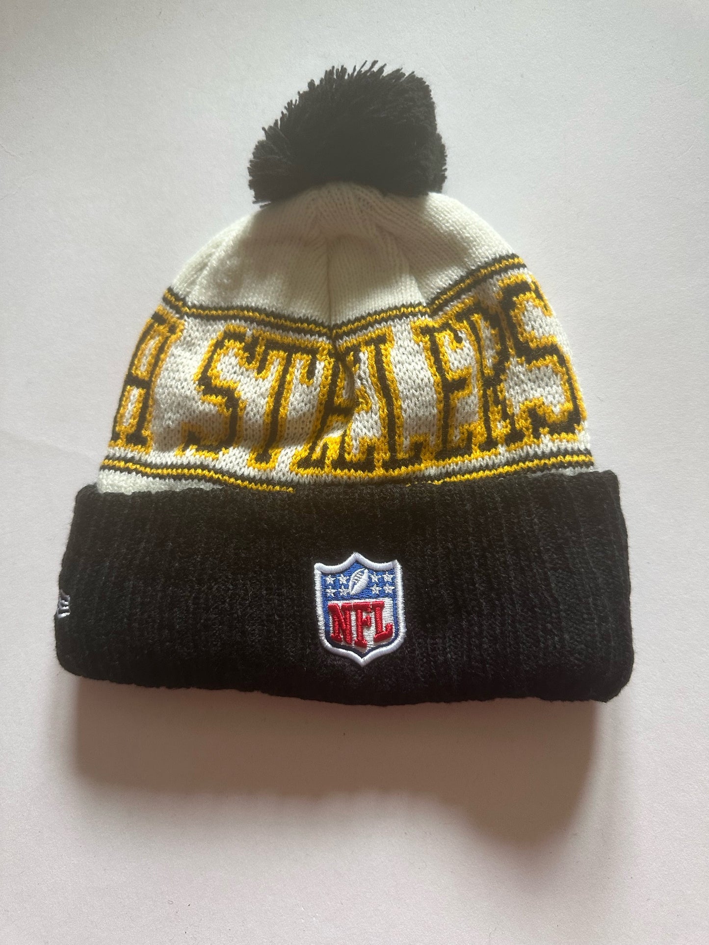 Pittsburgh Steelers NFL Bobble Beanie Multi Colour With Tags on