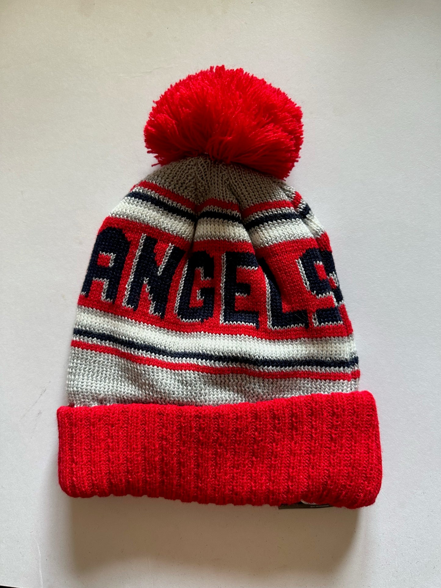 Los Angeles LA Angels MLB Bobble Beanie Multi Colour With Tags on