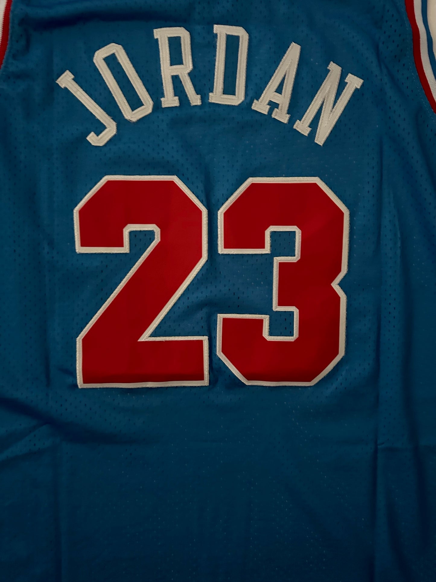 NBA All Star Hardwood Classics Jordan Basketball Vest Large 23 Blue