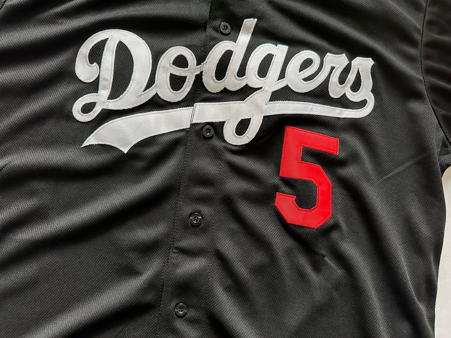 Los Angeles LA Dodgers MLB Baseball Shirt Large Freeman 5 Black Large