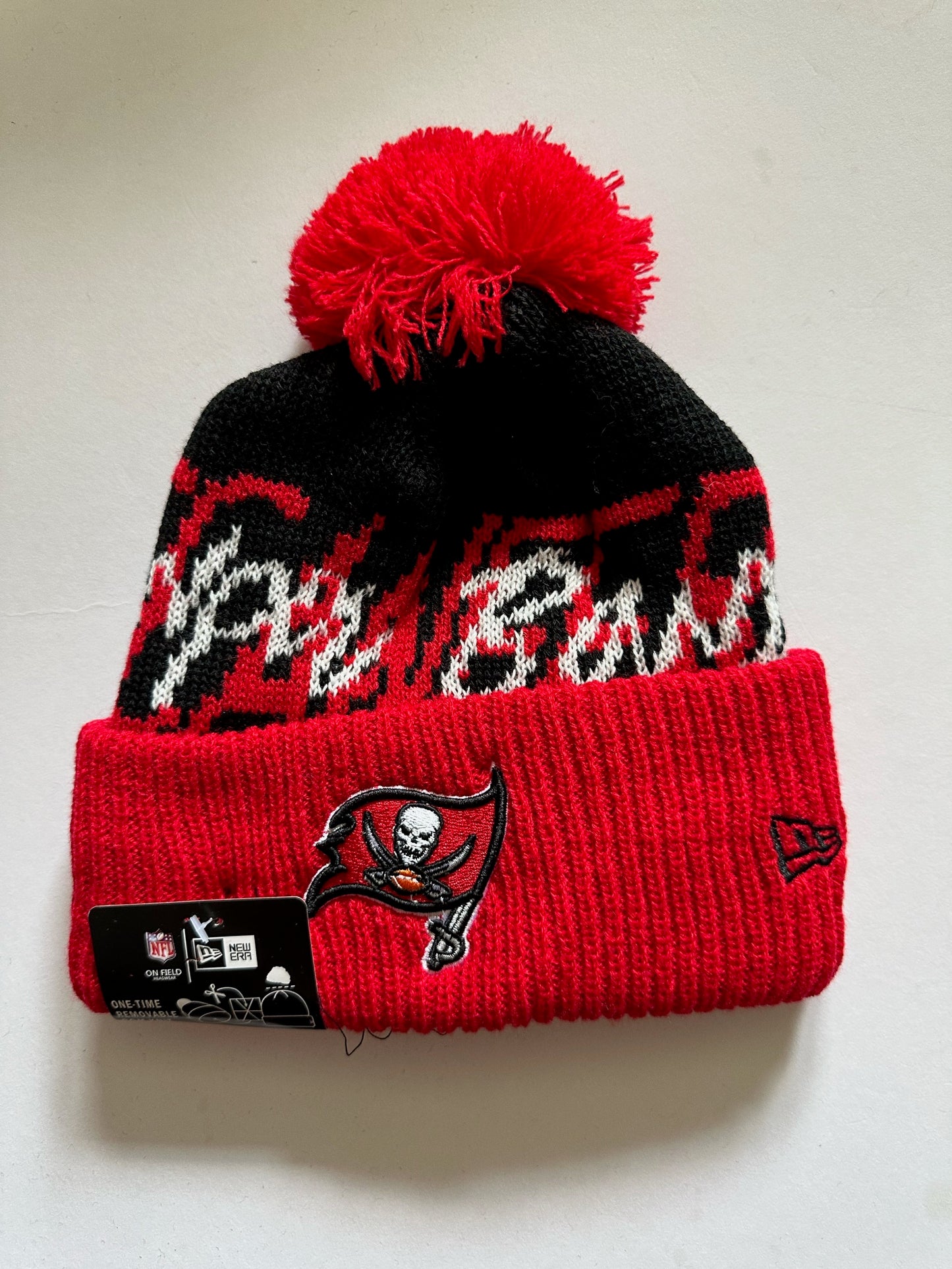 Tampa Bay Buccaneers NFL Bobble Beanie Multi Colour With Tags on